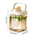 thumbnail image 2 of Dispensador de bebidas de plástico portátil de 23 L refrigerador jarra de agua fría jarra de jugo, 2 of 8