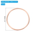 thumbnail image 2 of Uxcell 10pcs Dream Catcher Rings, Metal Macrame Wreath Floral Hoop Rose Gold 2.6 in, 2 of 7