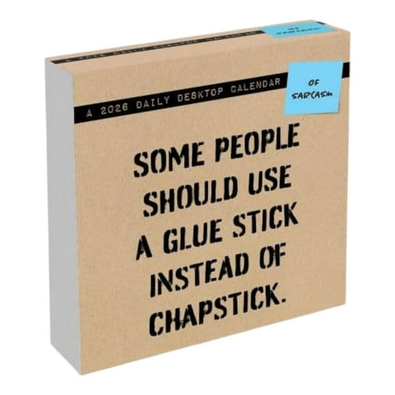 TF Publishing, Anti Affirmations 2026 Desk Calendar, 5.25'' X 5.25'', Daily Calendar with Adhesive Binding