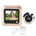 thumbnail image 3 of Brrnoo Digital Door Viewer,2.4in Video Peephole Door Viewer Wired 145 Wide Angle HD Antitheft Gold For Household,Video, 3 of 8