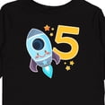 thumbnail image 4 of Inktastic Rocket Space Ship Happy Fifth Birthday Boys or Girls Long Sleeve Toddler T-Shirt, 4 of 5