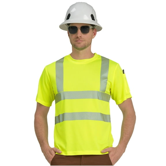 AYKRM Safety High Visibility Construction Work Shirts Class 3 Workwear High Vis Shirt