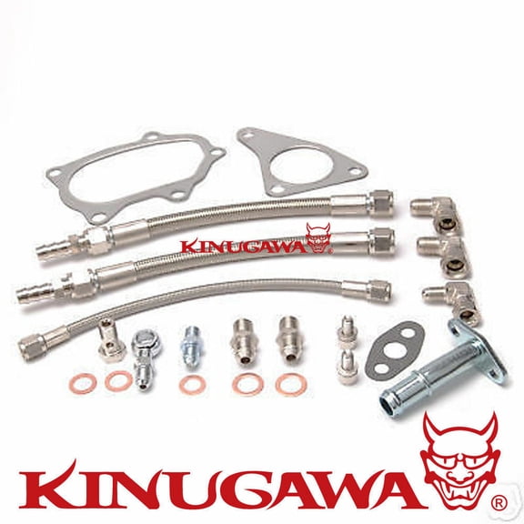 Kinugawa Turbo Oil Water Line for SUBARU WRX STI TD05 TD06 / Braided Steel Line
