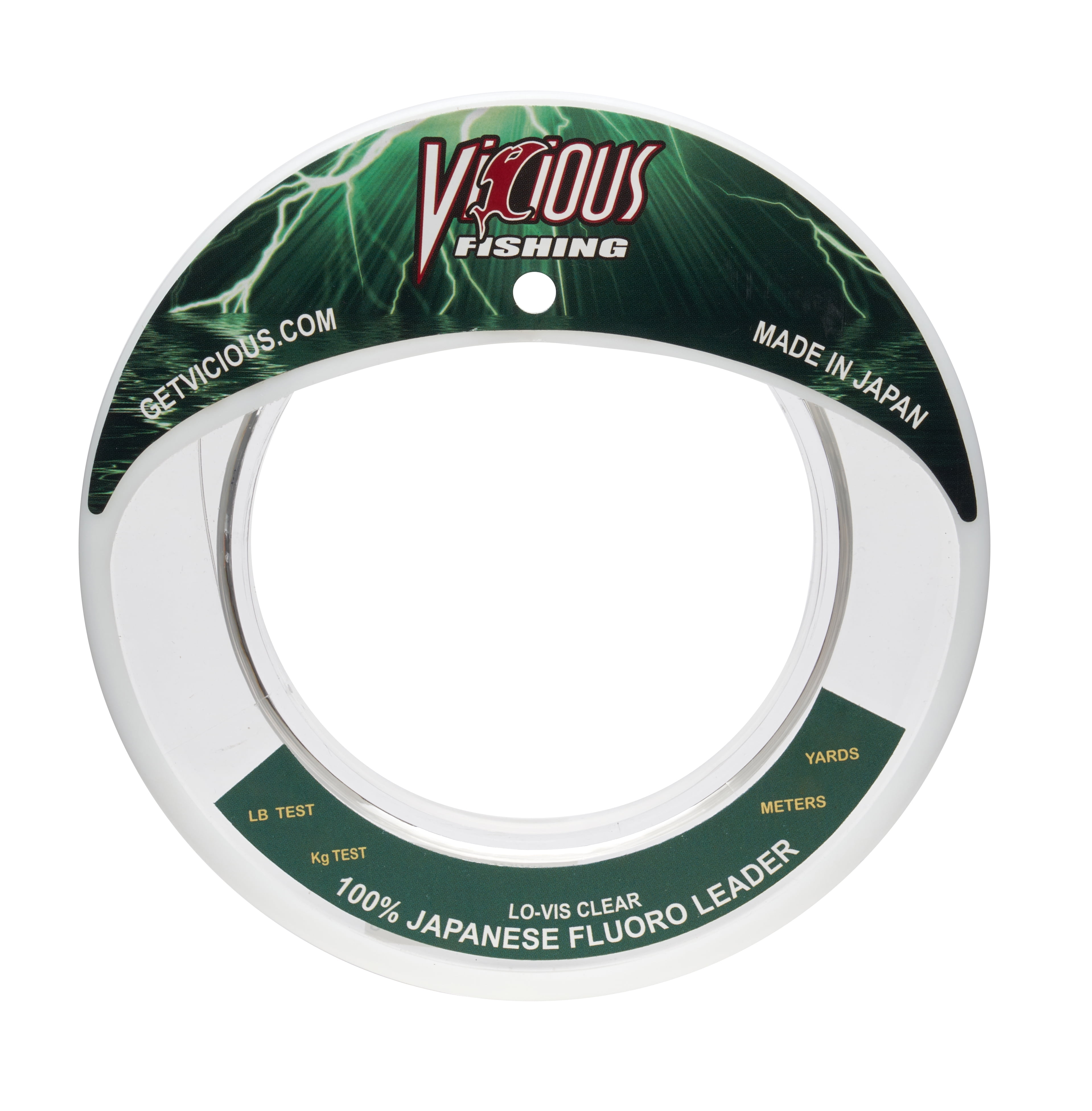Vicious Fishing 100 Fluorocarbon Leader, 100lb test, 33 yards