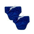thumbnail image 1 of KaWaii Baby Couches de Bain Réutilisables Lot de 2 - Grand 32 -40 Livres, Bleu, 1 of 9