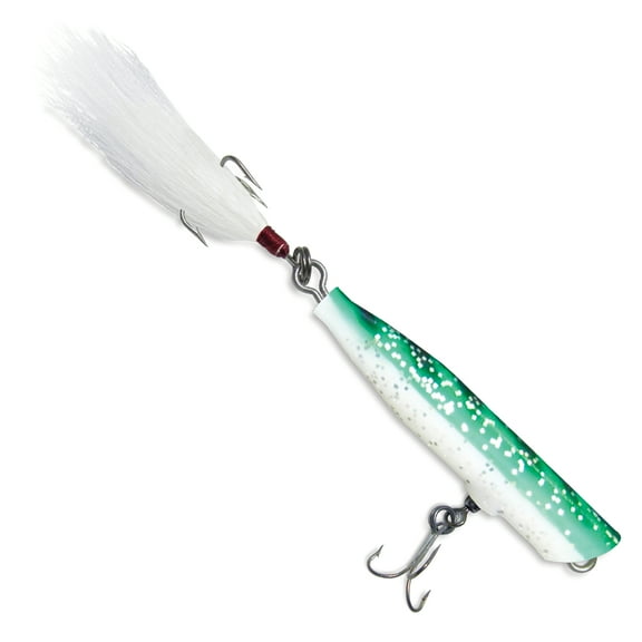 Atom Freshwater 1-1/4 oz, Striper Swiper, Top Water Popper Hard Bait Fishing Lure, Mackeral