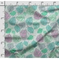 thumbnail image 2 of Soimoi Leaves Printed, Poly Canvas Fabric, Decor Sewing Fabric by The Yard 56 Inch Wide,Decorative Fabric for Curtains Tote Bags, Green, 2 of 5