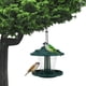 thumbnail image 1 of Comedero para pájaros colgante Decoración de jardín al aire libre - Dispensador de semillas de plástico transparente | Fácil de llenar y limpiar | Contiene semillas mixtas y girasol | Resistente a, 1 of 9