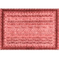 thumbnail image 1 of Ahgly Company Machine Washable Indoor Rectangle Oriental Red Modern Area Rugs, 8' x 10', 1 of 4