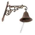 thumbnail image 1 of Campana de puerta rústica Colco decorativa de hierro montada en la pared, 1 of 8