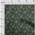 thumbnail image 2 of oneOone Georgette Viscose Forest Green Fabric Abstract Floral Sewing Craft Projects Fabric Prints By Yard 42 Inch Wide, 2 of 4