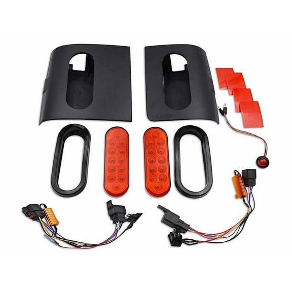 Rugged Ridge by RealTruck LED Tail Light Kit for Wrangler JK | Flush Mount, Plug-N-Play, Black | 11652.03 | Compatible with 2007-2018 Jeep Wrangler JK/JKU