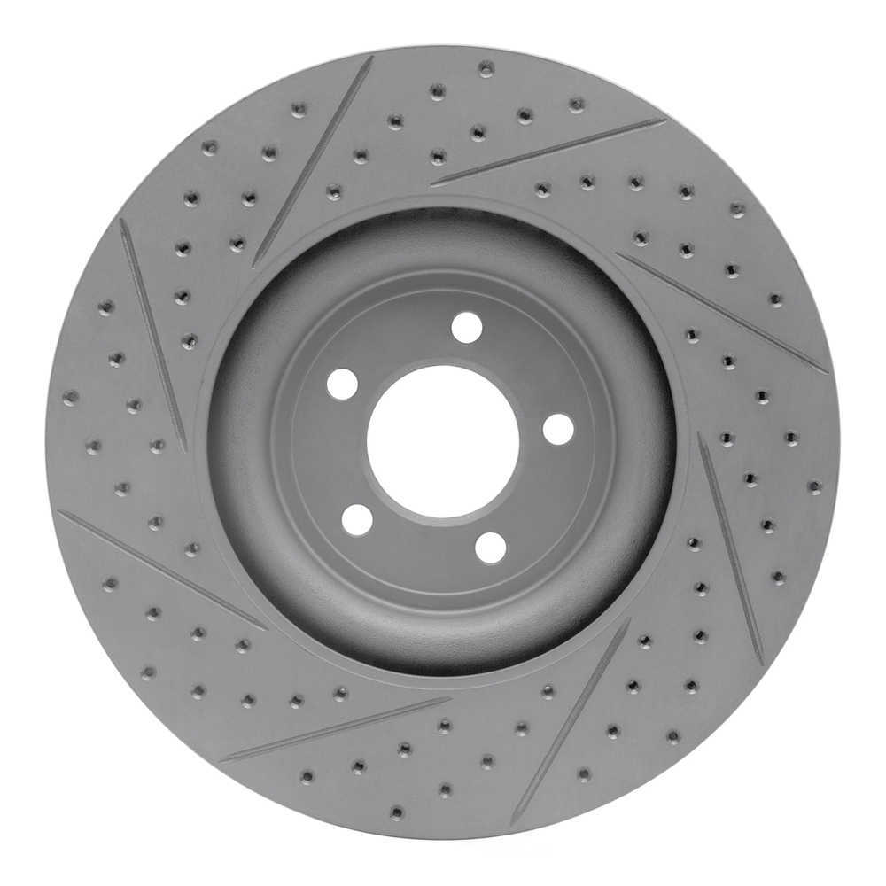Dynamic Friction Company 830-20020R DFC Geoperformance Rotor - Drilled and Slotted