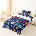 thumbnail image 5 of Erosebridal Dinosaur Elephant Giraffe Twin Sheet Sets,Multicolor Letter Lovely Cute Animals Bedding For Boys Kids 3 Pieces, 5 of 6