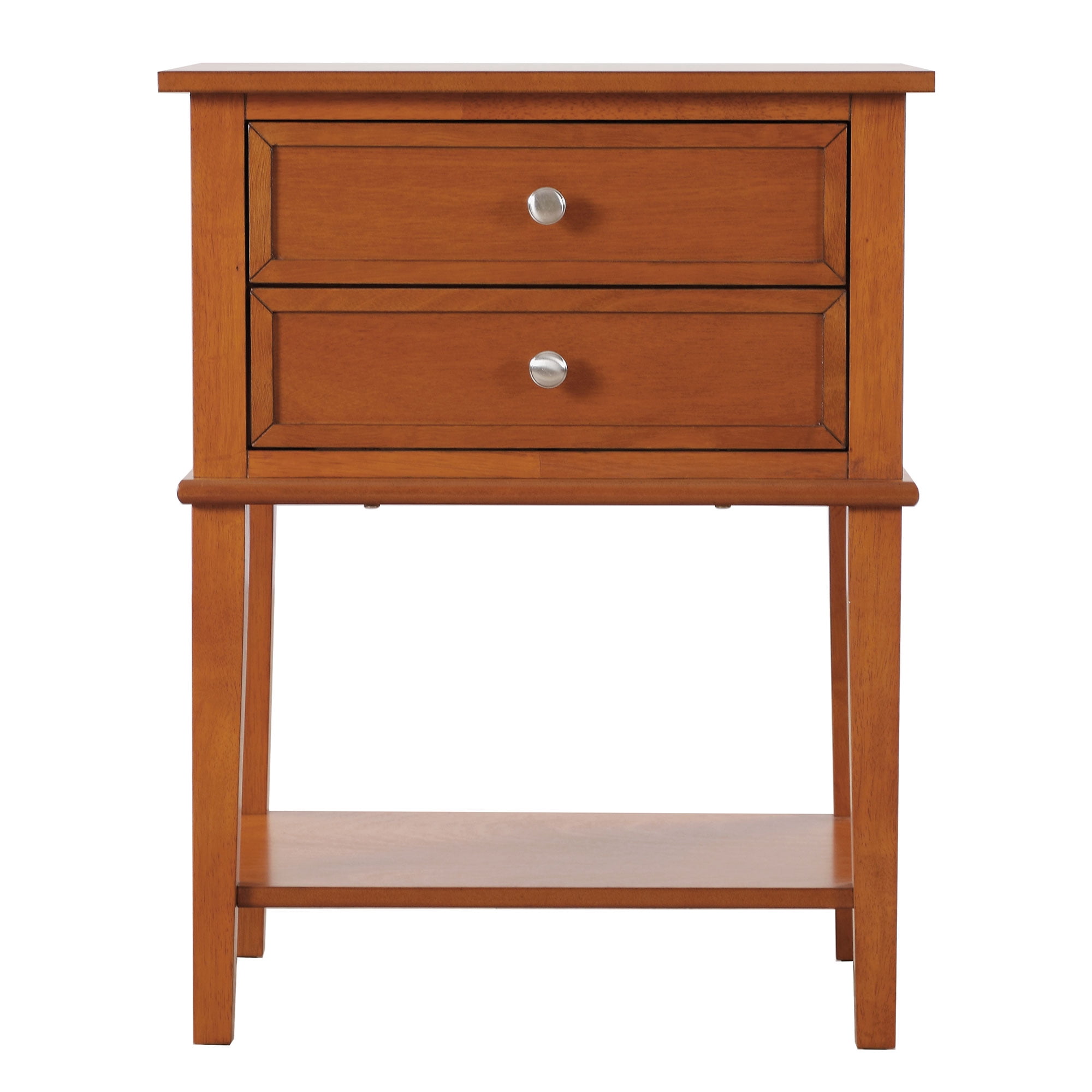 Glory Furniture Newton Contemporary Wood Side Table Nightstand, Oak