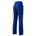 thumbnail image 6 of ctdiral Womens High Waist Straight Trousers Elastic Waist Long Pants with Pockets Solid Color Dress Pants Business Office Work Pants Blue S, 6 of 6