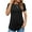 Black 2, variant on Womens Round Neck Tunic T-Shirts Long Shirts Long Sleeve Tops, White L