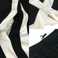 thumbnail image 4 of TOPTIE Short de Soccer pour Grands Garçons, Shorts de Course de 8 Pouces avec Poches - Noir/blanc - P/ 8, 4 of 7