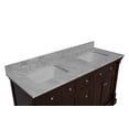 thumbnail image 6 of Sydney 60" Double Bathroom Vanity with Chocolate Cabinet and Carrara Marble Top, 6 of 6
