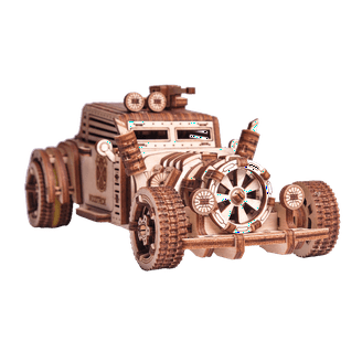 ROKR 3D Puzzle In Legno Modellismo Da Costruire Adulti Kit Di Costruzione Modelli Carosello Musicale Meccanico, Tilt-A-Whirl - Foto 4