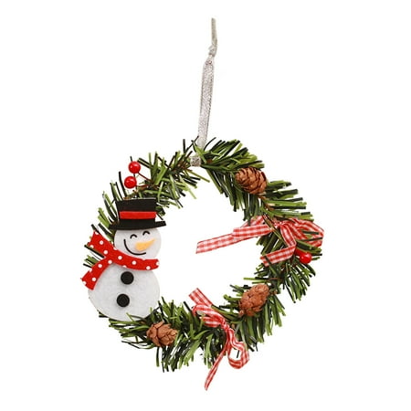 

Buodes White Pumpkin Decor Christmas Decorations Santa Claus Small Vine Circle Wreath Pendants Children s Christmas Gifts Wreath Christmas Tree Pendants