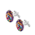 thumbnail image 2 of Unicorn Stylish Mens Cufflink Set for Formal Attire, Made of Stainless Steel, for Special Occasions, 2 of 6