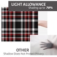 thumbnail image 6 of LALILO Kitchen Curtain Valance Red Black And White Rod Pocket Window Curtain 52"x 18" Set of 2, 6 of 6