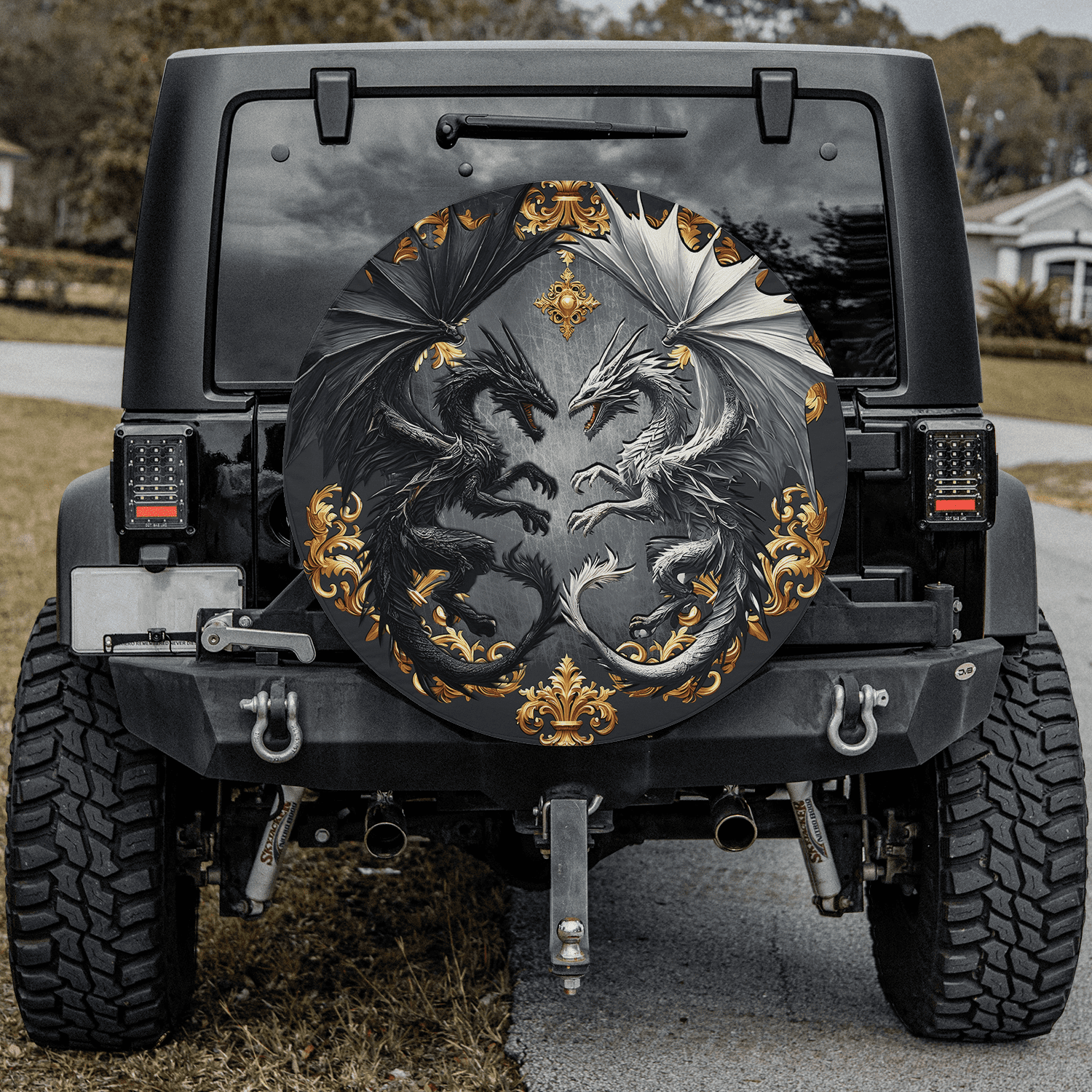 Lotusprinthandmade Christian Spare Tire Cover Without Backup