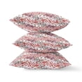 thumbnail image 2 of Lily Garden Stripes Indoor/Outdoor Pillow in Red White 26x26, 2 of 7