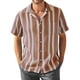 thumbnail image 1 of Men's Summer New Loose Print Short Sleeve Shirt Cardigan Beach Shirt4XL, 1 of 4