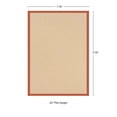 thumbnail image 3 of Contemporary Home Living 1.75' x 2.75' Tufted Solid Bordered Area Throw Rug - Brown and Burnt Orange, 3 of 7