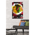 thumbnail image 2 of NHL Chicago Blackhawks - Maximalist Logo 23 Wall Poster, 22.375" x 34", 2 of 5