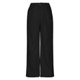 thumbnail image 6 of Women'S Corduroy Pants Barrel Mid Rise Elastic Waisted Cord Pants Wide Leg Baggy Casual Trousers With Pockets, 6 of 9