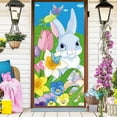 thumbnail image 4 of Easter Door Curtain – 35x71in Cute Bunny & Easter Egg Printed Polyester Door Cover for Spring Holiday Decoration, Porch or Entryway Decor, 4 of 6