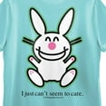thumbnail image 4 of It's Happy Bunny I Just Can't Be Stop Adorable Crew Neck Short Sleeve Mint Women's T-shirt-XL, 4 of 4