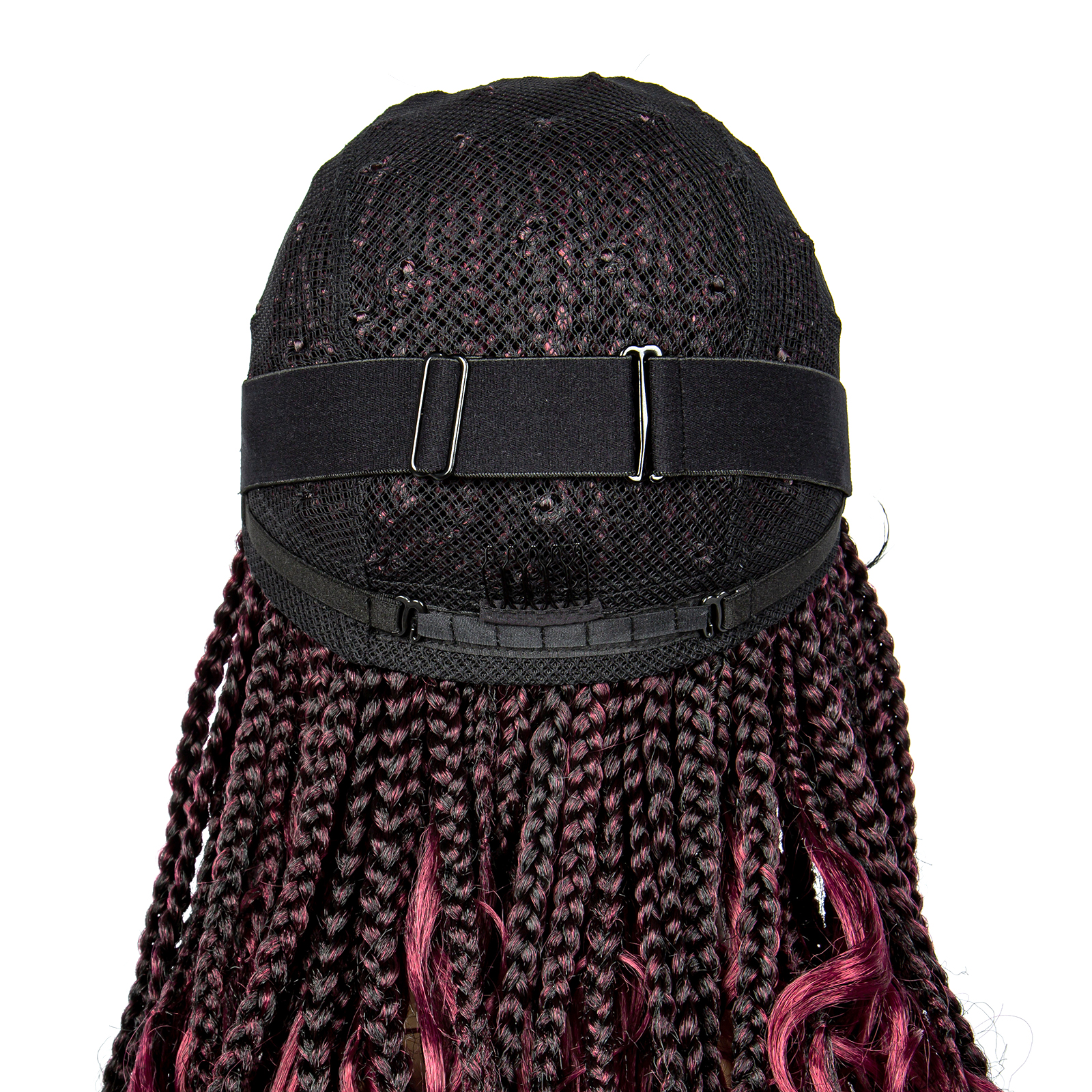 Braided Wigs for Black Women Synthetic Lace Front Wigs Square Knotless Box Braided Wigs Lightweight Cornrow Braid Braiding Hair Wigs 18 inches (1B/BUG Color)