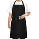 thumbnail image 1 of Syntus Delantal De Chef Para Hombres Y Mujeres Delantal De Cocina Con Bolsillos Delantales Con Pechera Ajustables Resistente Al Agua, Al Aceite Y A Las Manchas, 1 Paquete Negro, 1 of 5