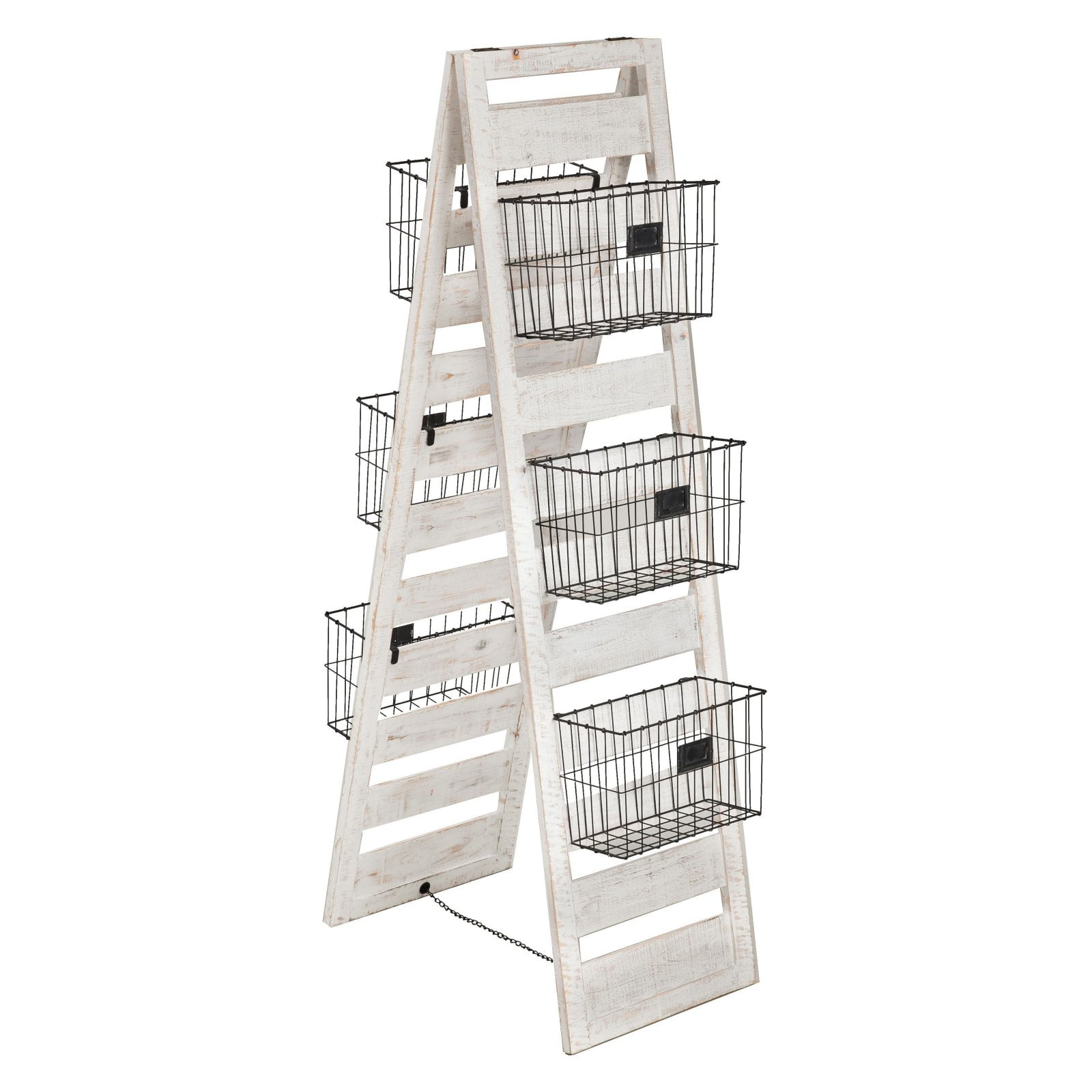 Evergreen Enterprises DoubleSided Wooden Ladder Storage Rack