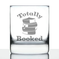 Bevvee Whiskey Rocks Glass 10.25 oz Totally Booked Gifts for Book Lovers Glassware & Drinkware