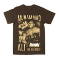 thumbnail image 1 of Muhammad Ali Gold Mono Dark-Chocolate Small T-Shirt, 1 of 3