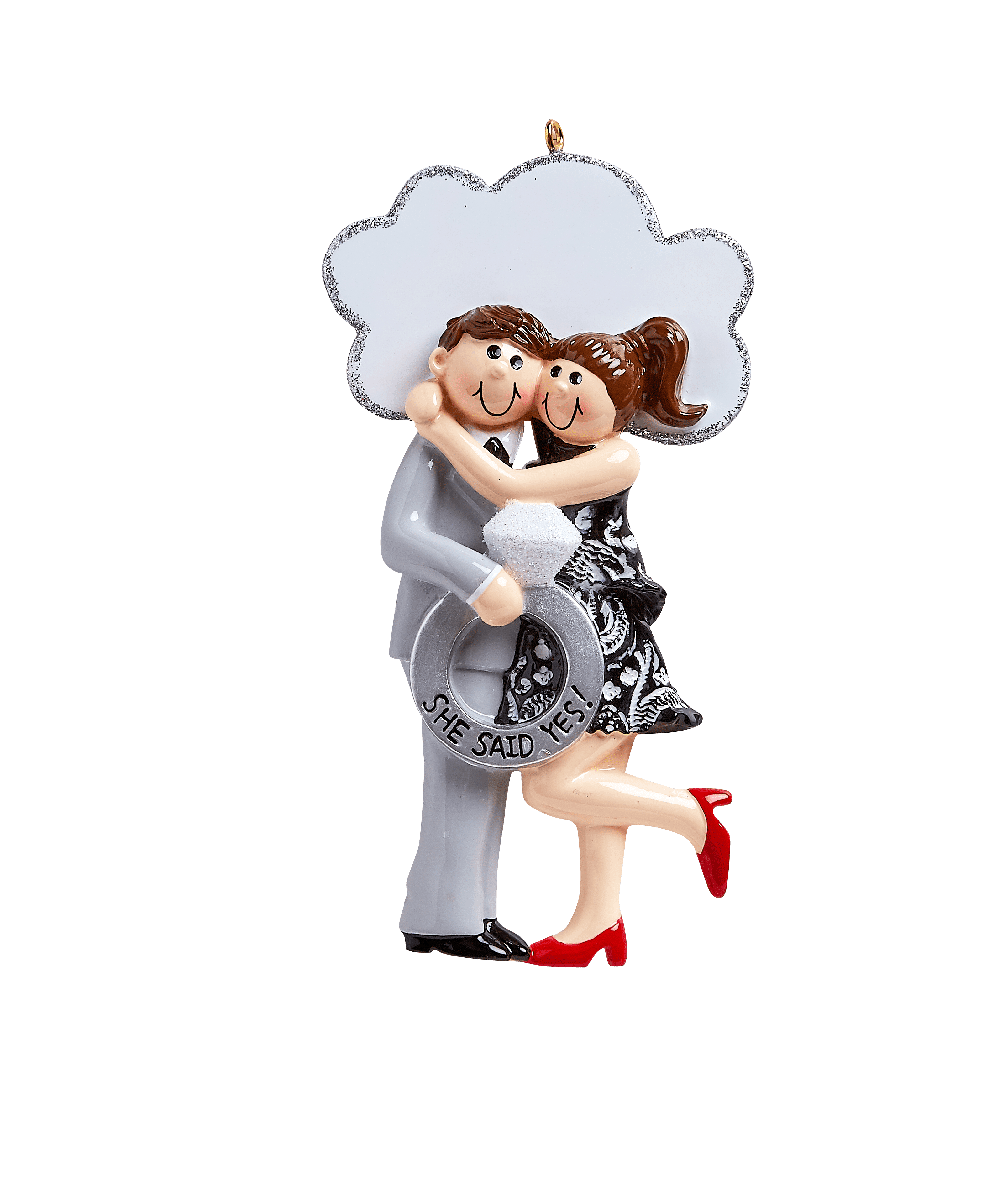 She Said Yes! Personalized Christmas Ornament DOITYOURSELF