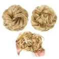 thumbnail image 4 of comerut 10cm Women Hair Bun Extension Wavy Curly Messy Donut Chignons Wig Hairpiece, 4 of 8