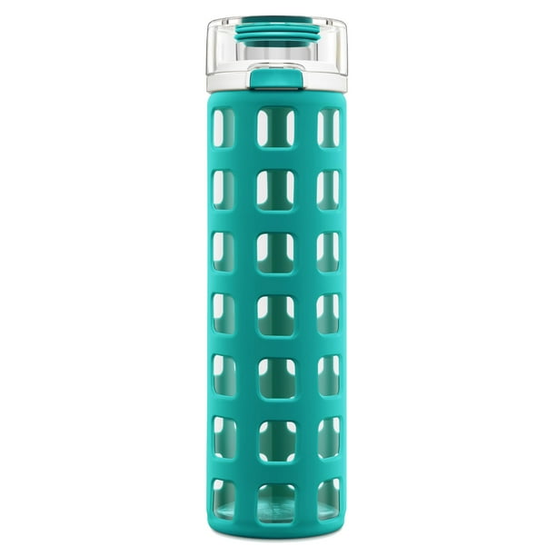 Botella de agua Ello Syndicate, vidrio reutilizable, 590 ml, sin BPA, color menta