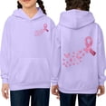 thumbnail image 2 of LIIPEE Fashion Butterfly Graphic Hoodie For Girls Long Sleeve Hooded Sweatshirt With Pockets Kids Cute Casual Pullover,7-8 Years, 2 of 5