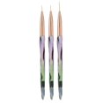 thumbnail image 2 of 3pcs Nail Art Brushes Dotting Painting Drawing Manicure Nail Art AccessoriesGradient Color Nail Brush, 2 of 4