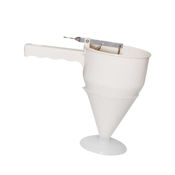 jifeng Distributeur d'Entonnoir pour Pâte Mélangeur de Pâte 8 mm pour Cuisson Dessert Gâteau Beige
