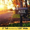 thumbnail image 3 of Assured Signs Reflective Mailbox Number Stickers for Outside - 5 Set of 3 Inch Numbers - White Self-Adhesive Decals, 3 of 6