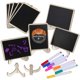 thumbnail image 1 of 1 Set Chalkboard Mini Chalkboard Signs Small Chalk Board Tabletop Message Board Kitchen Notes Chalkboard, 1 of 3