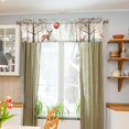 thumbnail image 4 of Deers Balloons Trees Curtain Valances Farmhouse Design Window Treatment Decor Blackout Rod Pocket for Windows Living Room Kitchen 54" x 18", 4 of 5