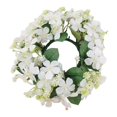 thumbnail image 1 of 门饰挂花小野花烛台花环家居客厅餐桌玄关摆件婚庆用品摄影道具 白色, 1 of 9